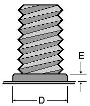 Full Thread ARC Weld Studs After Weld Diagram