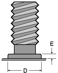 Pitch Diameter Base (PDB) ARC Weld Studs After Weld Diagram