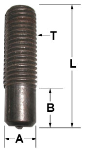 Pitch Diameter Base (PDB) ARC Weld Studs Before Weld Diagram