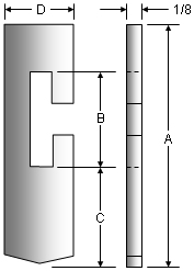 T-Slot ARC Weld Studs Diagram