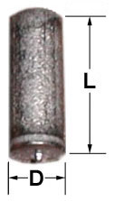 Metric Non-Flanged CD Weld Pins Diagram