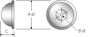Aluminum Domed Nail Caps, Capped Washers, Insulation Washers, Impression Clips Diagram